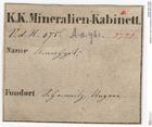 Etiketten zu Quarz (Amethyst) (NHMW-MIN-Ao961)